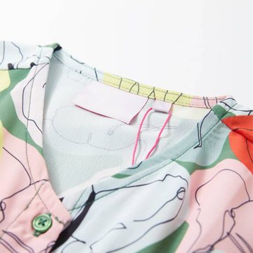 vidaXL A-Linien-Kleid Kinderkleid Grün 140