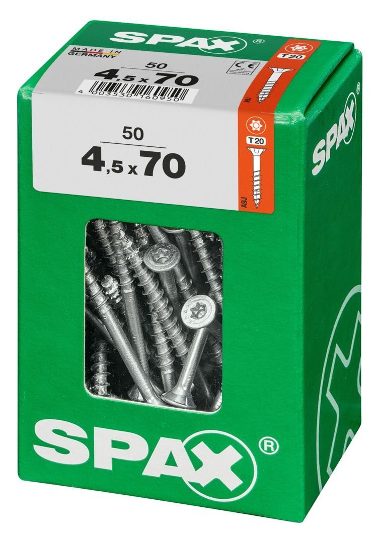 SPAX Holzbauschraube mm Universalschrauben Spax 4.5 20 70 TX Senkkopf x