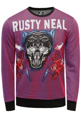 Rusty Neal Sweatshirt Rusty Neal Sweater mit außergewöhnlichem Print