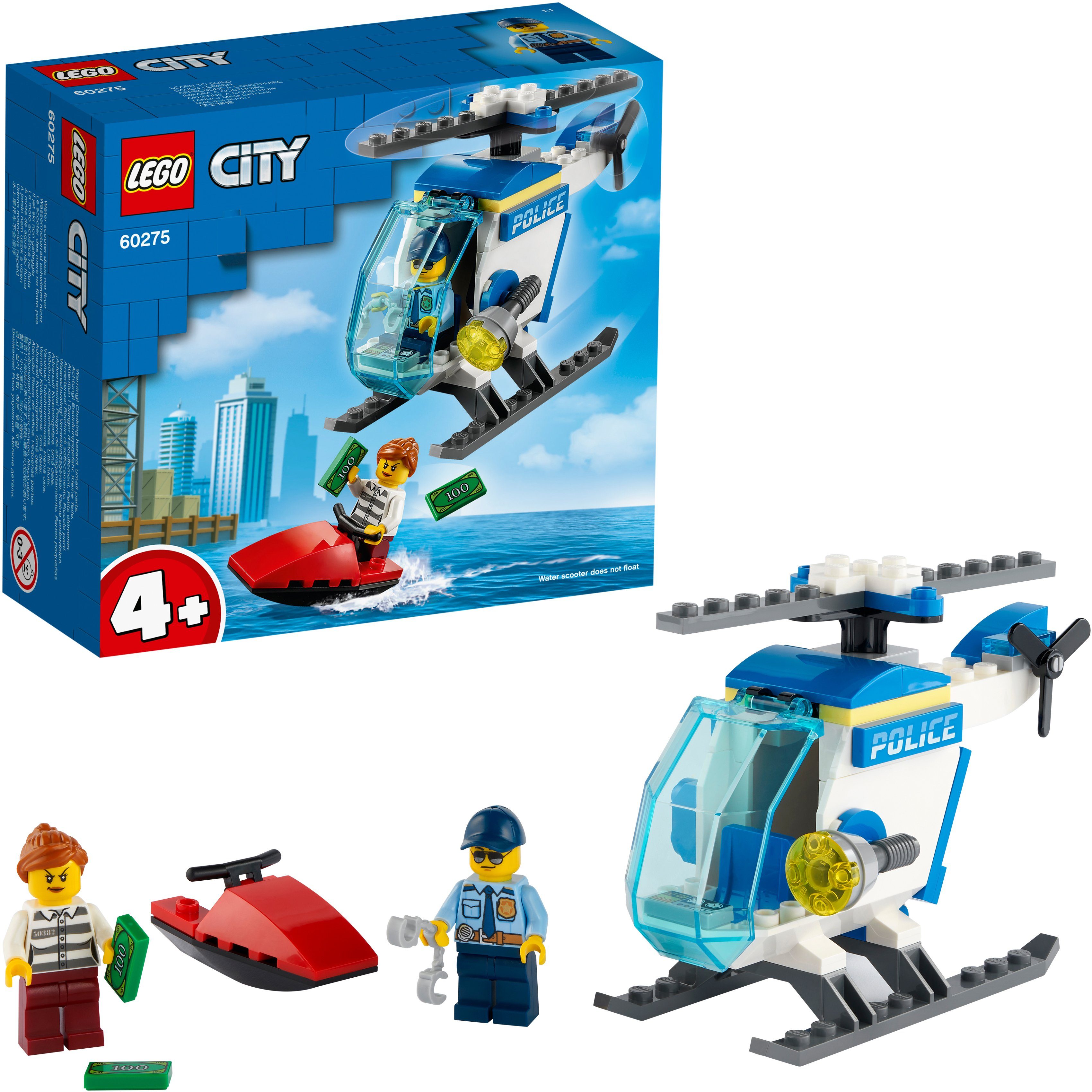 Image of LEGO 60275 Polizeihubschrauber Bausatz, Mehrfarbig
