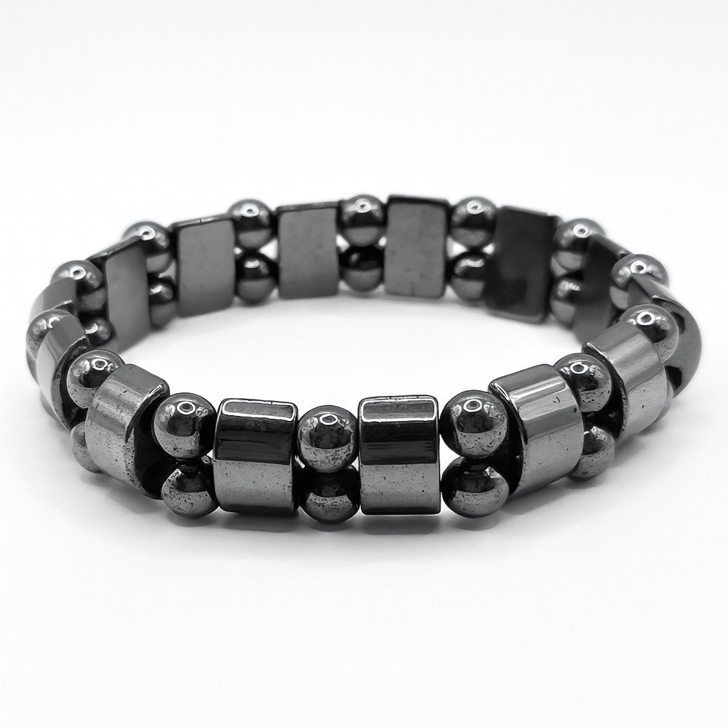 M-Punkt24 Armband Hämatit (Hämatit Herren Ø60mm Naturstein Schmuck, mit Geschenkbeutel)