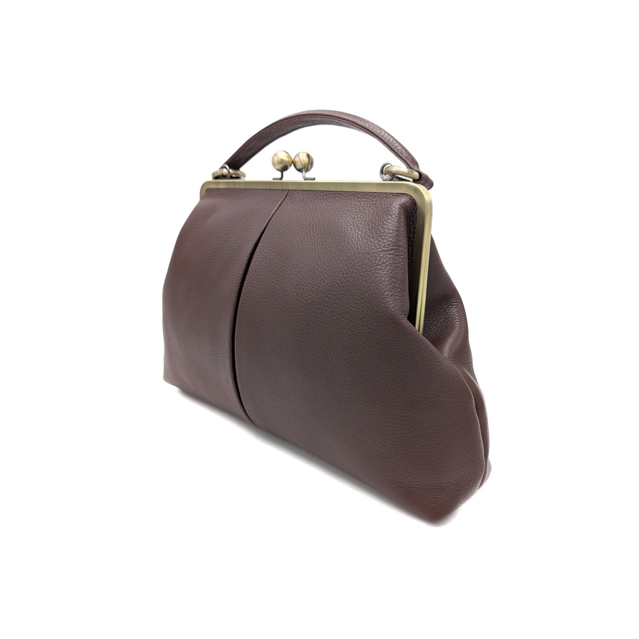 Taschenkinder Handtasche Handtasche Leder "Große Olive" Damentasche, Schultertasche, Vintage, Echtes Leder vom Rind, sehr weich und geschmeidig.