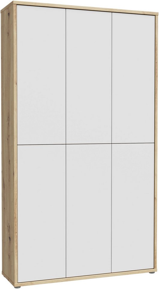 FORTE Schuhschrank Alice Springs, Schuhschrank, B/H/T 109,2/191,9/34,9 cm, 36 Paar Schuhe (B/H/T 109,2/191,9/34,9 cm) Stauraumschrank, Mehrzweckschrank, (B/H 109cm x 192cm), mit 16 Böden