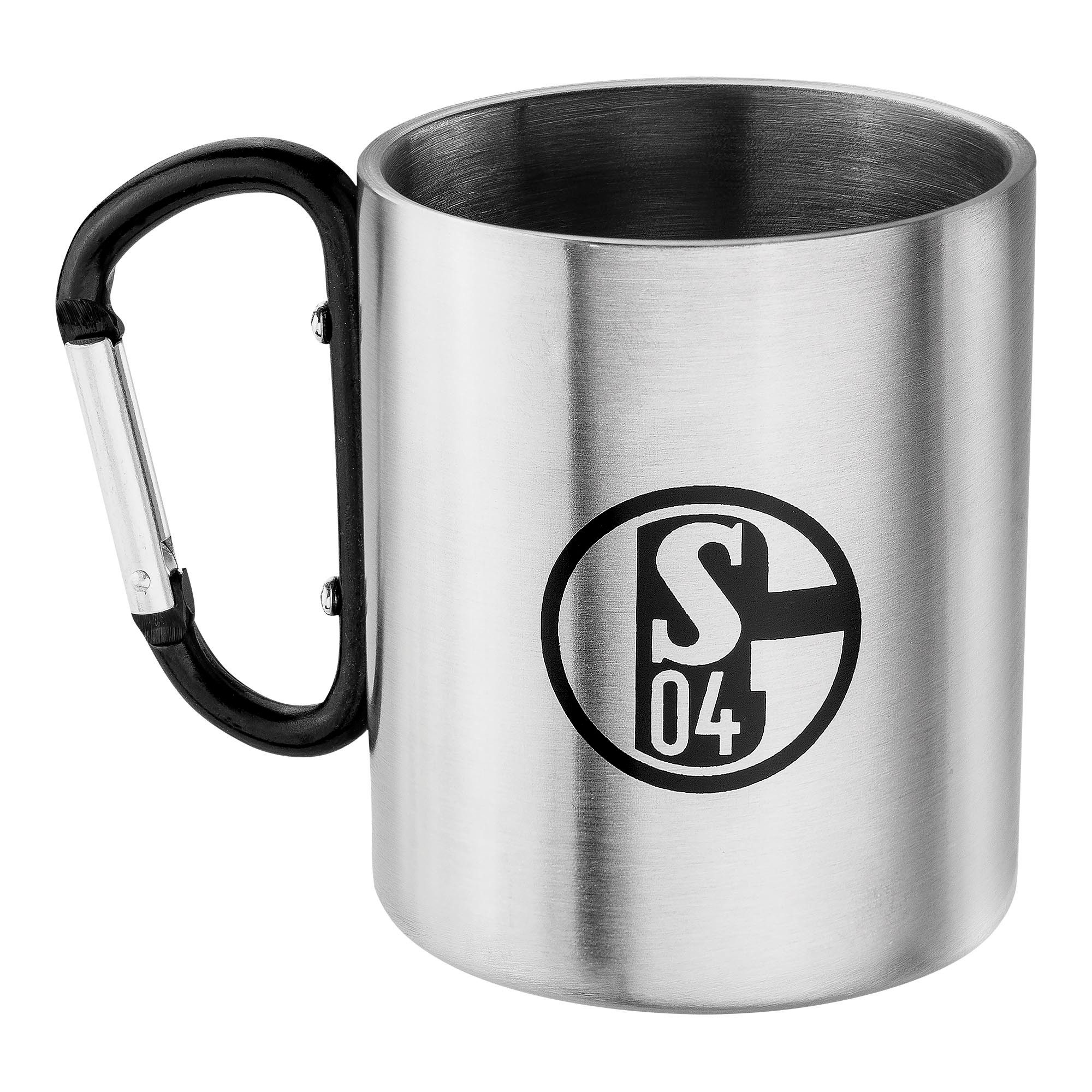 FC Schalke 04 Tasse Tasse Emaille Karabiner, Emaille, Blech