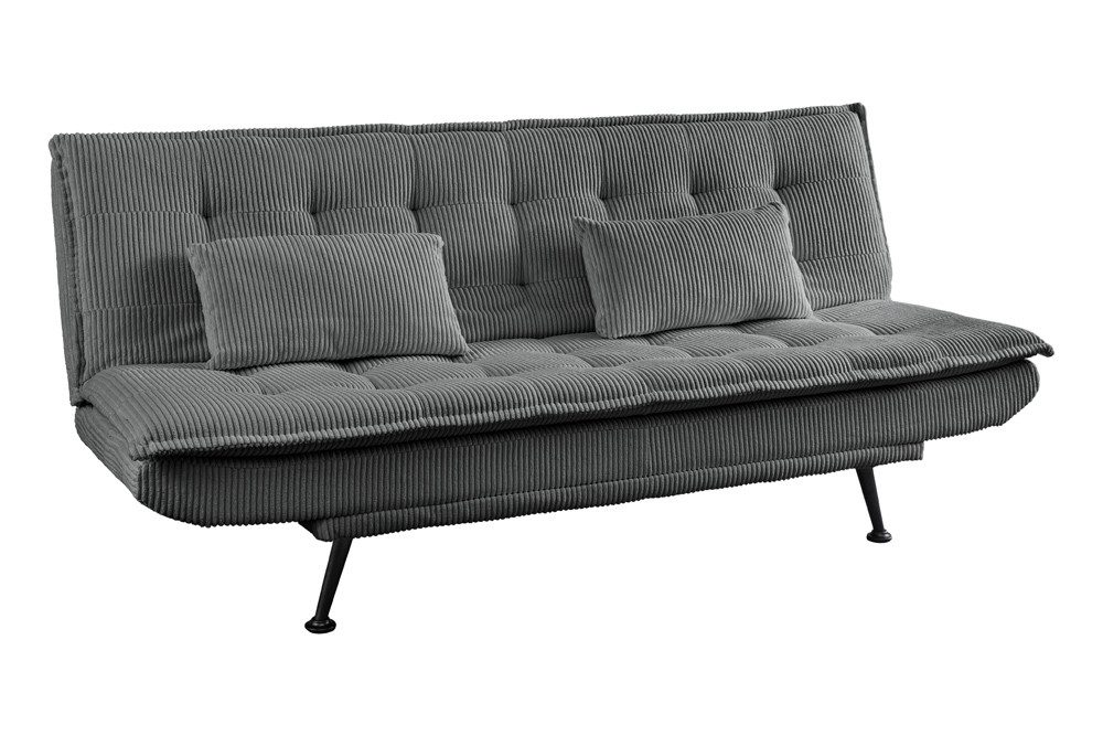 riess-ambiente Schlafsofa JAZZ 195cm grau – 3-Sitzer Sofa mit Bettfunktion, günstig online kaufen