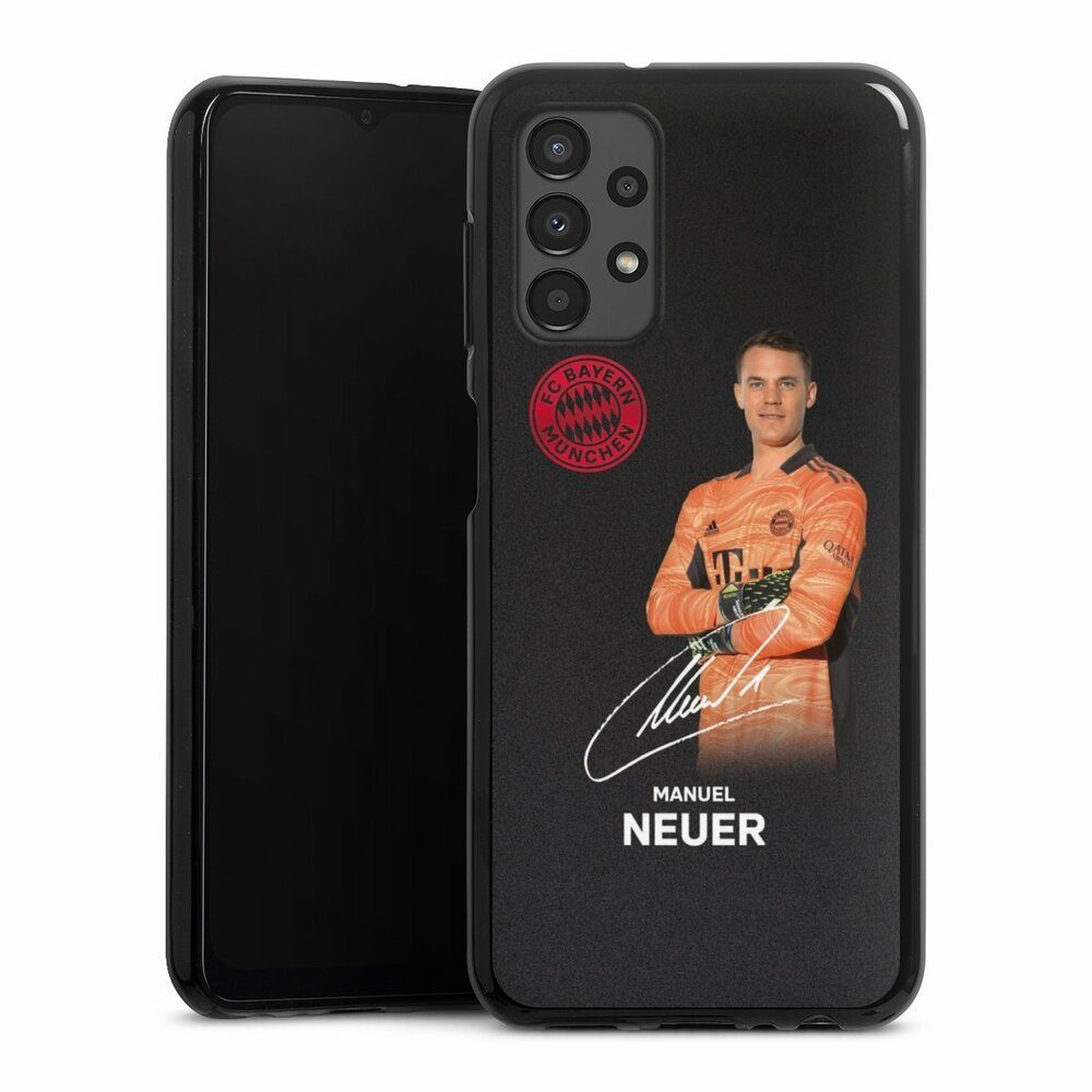 DeinDesign Handyhülle Manuel Neuer, Silikon Hülle, Bumper Case, Handy Schutzhülle, Smartphone Cover FC Bayern München Manuel Neuer Offizielles Lizenzprodukt