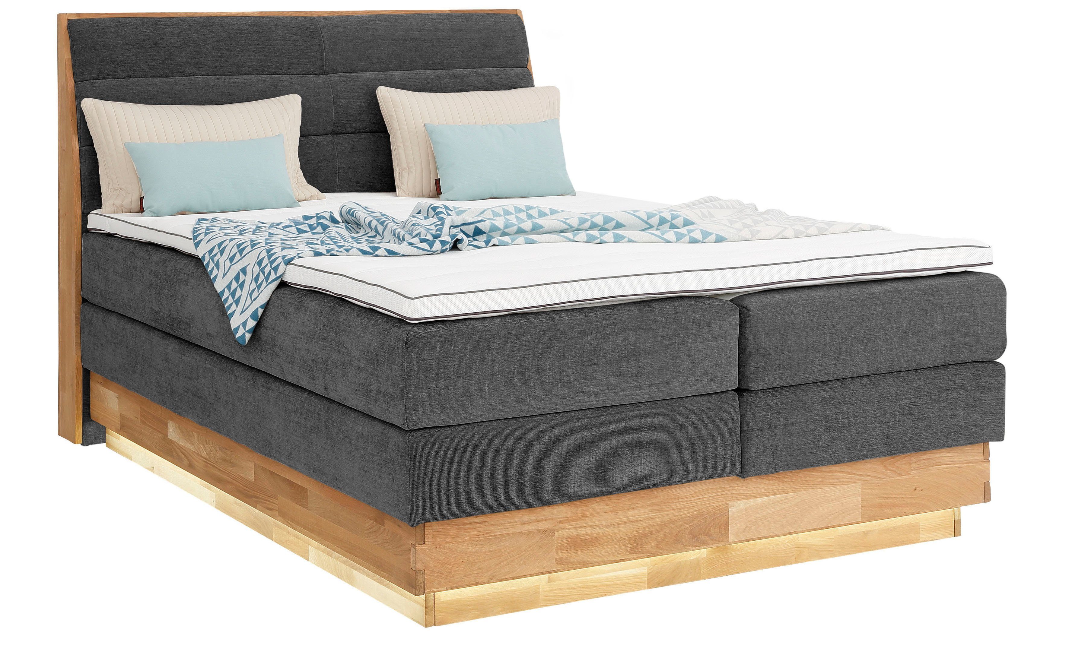 OTTO products Boxspringbett, LED-Beleuchtung, mit zertifizierten, günstig online kaufen