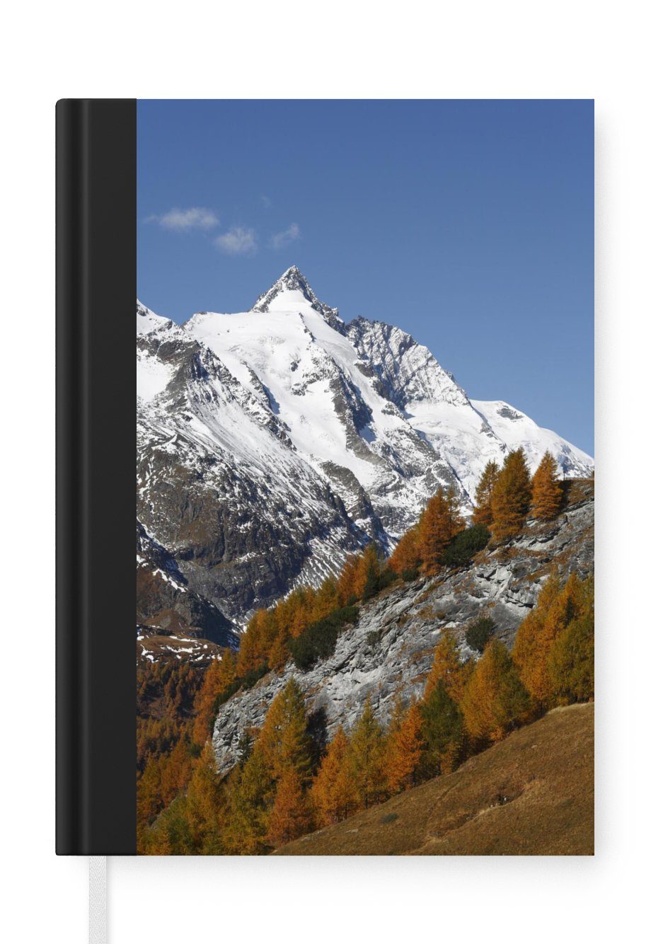 MuchoWow Notizbuch Der höchste Berg im Herbst im Park Hohe Tauern in Österreich, Journal, Merkzettel, Tagebuch, Notizheft, A5, 98 Seiten, Haushaltsbuch