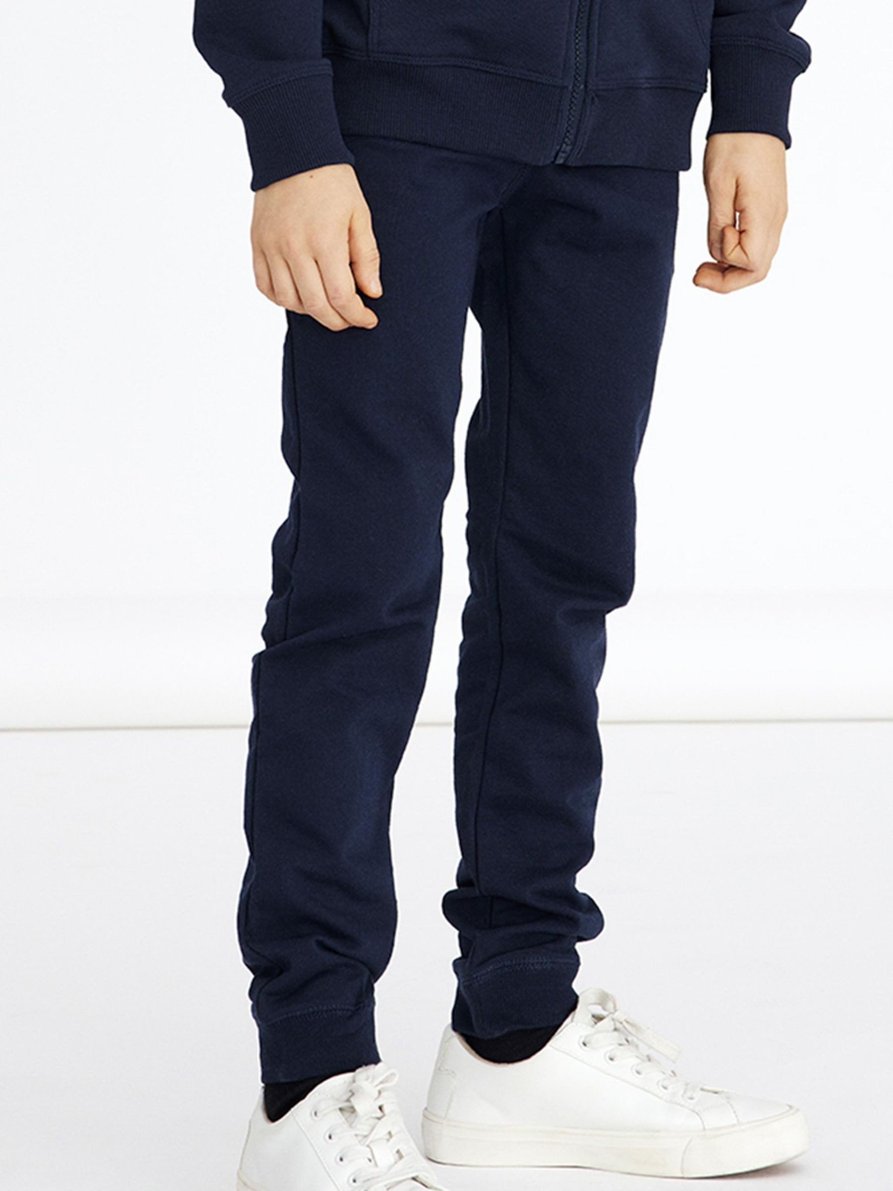 Name It Jogginghose NKMSWEAT für Jungen mit verstellbarem Bund und Kordelzug unifarben, casual, regular fit, Baumwollmix, Rundhals