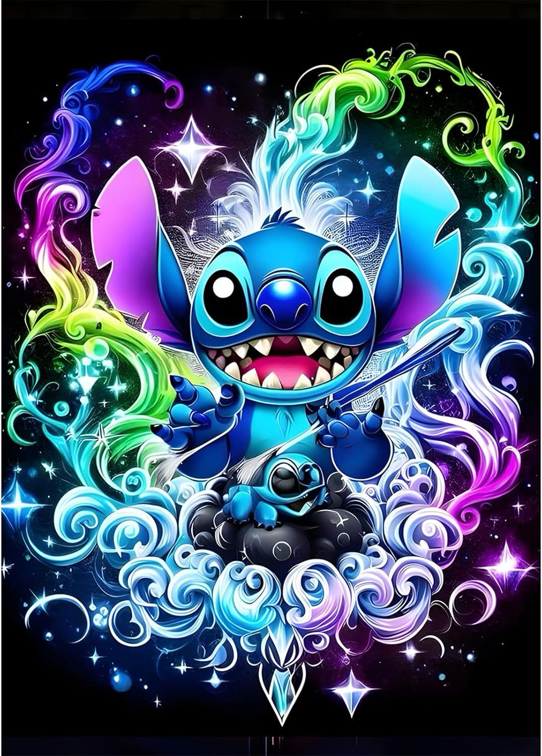 LA CUTE Malen nach Zahlen 5d Diamond Painting Figur Malen nach Zahlen 30x40cm (Komplettset für 5D Diamond Painting inklusive Leinwand, Diamanten und Werkzeugen, Diamond Painting Set mit Zubehör für DIY-Kreativität und Entspannung), 30x40cm 5D Diamond Painting mit präziser Klebeschicht & Zubehör