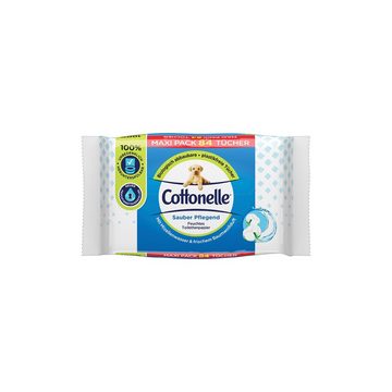 Cottonelle® Toilettenpapier Feuchtes Toilettenpapier, Sauber Pflegend, 6 x 84 Toilettentücher (Maxi Pack 6 x 84 Tücher), Mizellenwasser & Baumwollduft