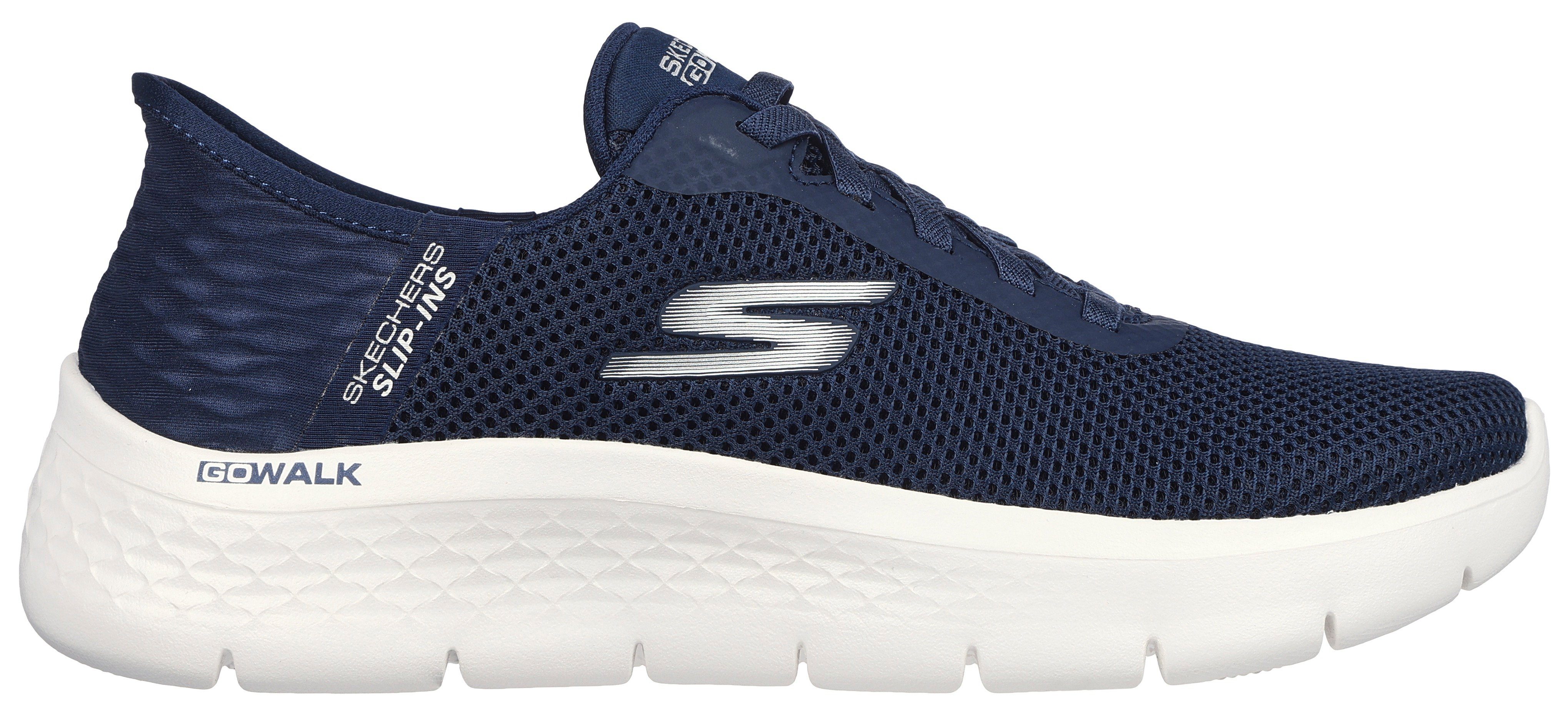 Skechers GO FLEX-GRAND Sneaker navy-weiß ENTRANCE für geeignet WALK Maschinenwäsche Slip-On