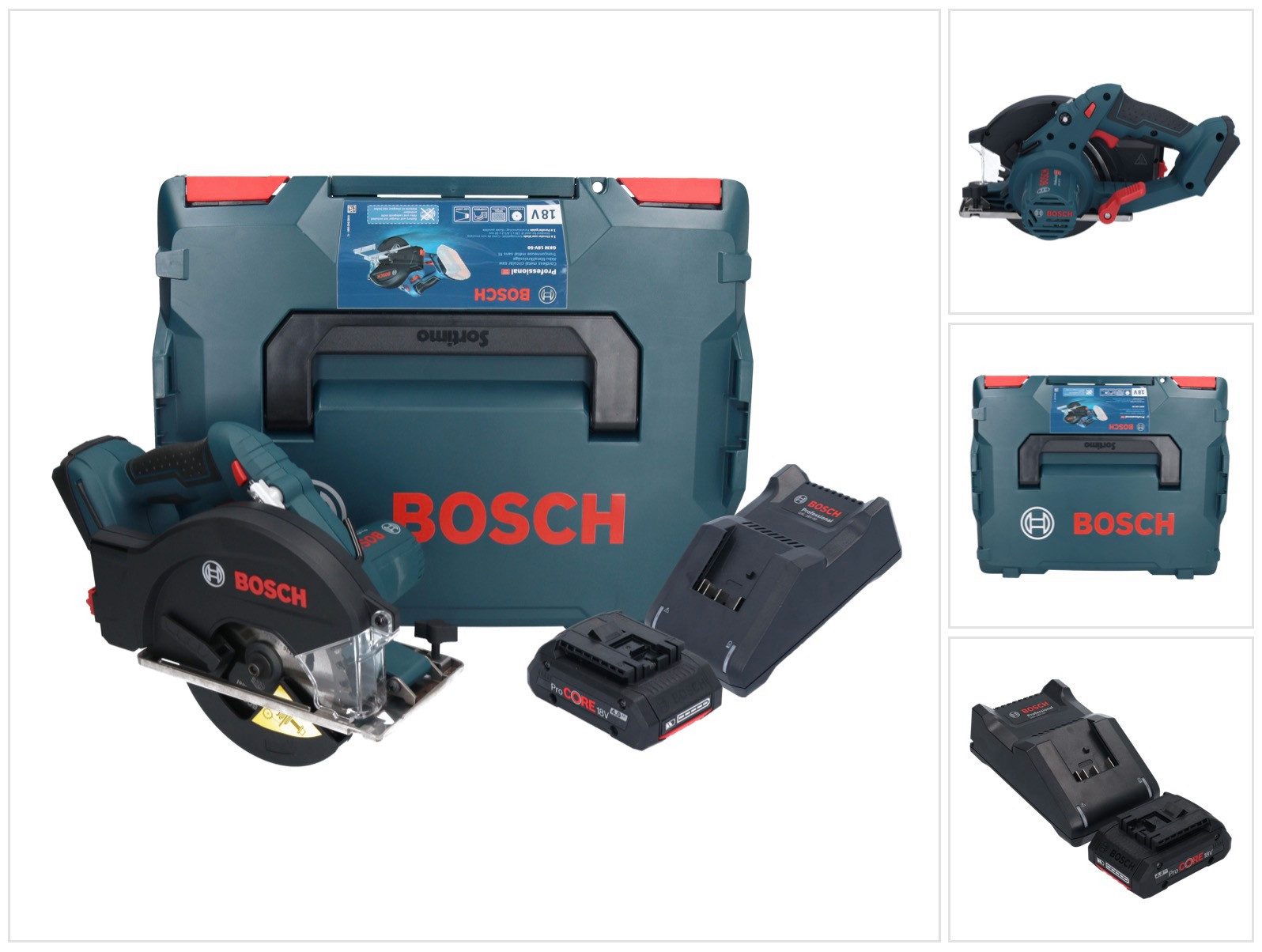 Bosch Professional Akku-Handkreissäge GKM 18V-50 Professional Akku Metall Handkreissäge 18 V 136 mm