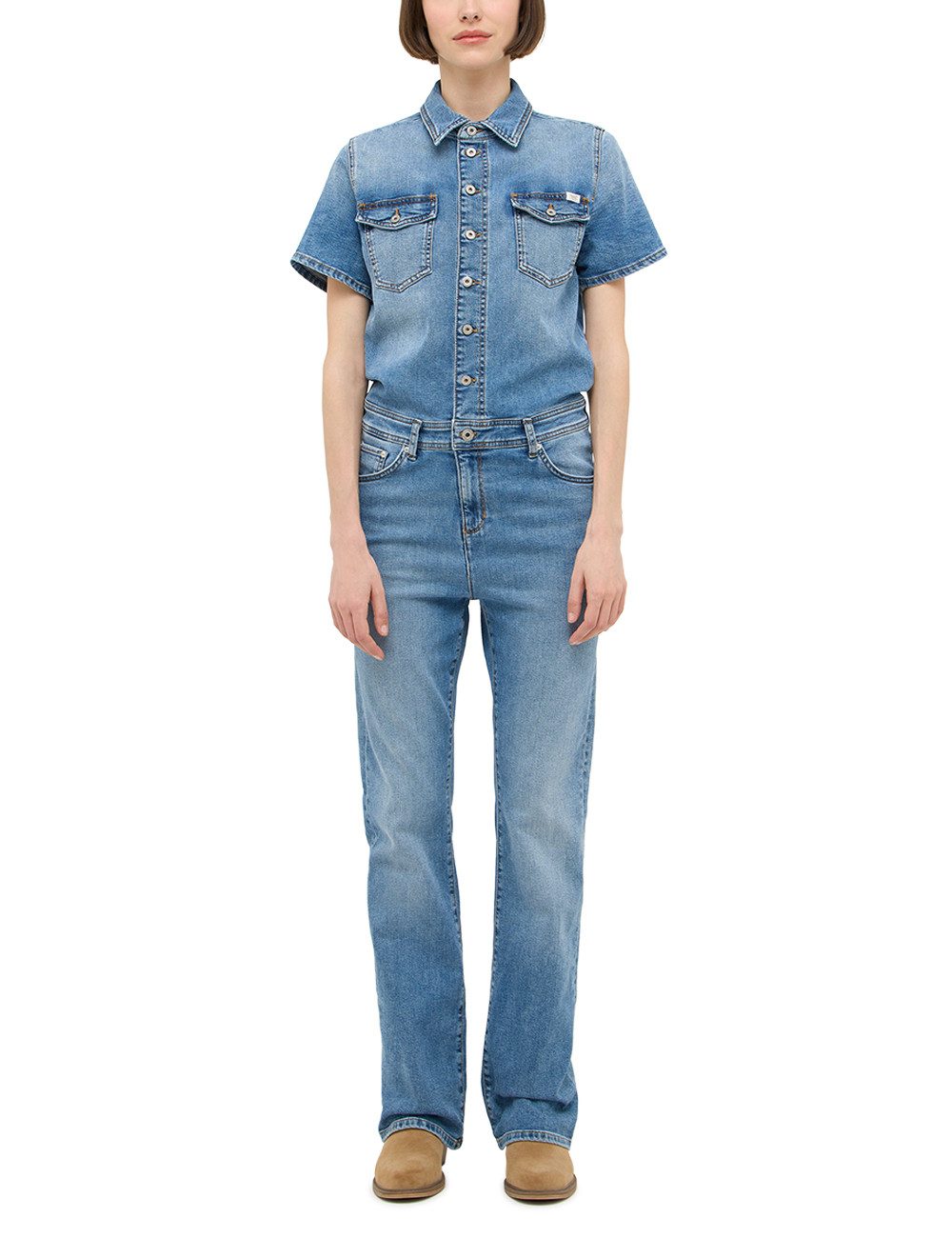MUSTANG Overall Damen Style Kimmy Flared Jumpsuit