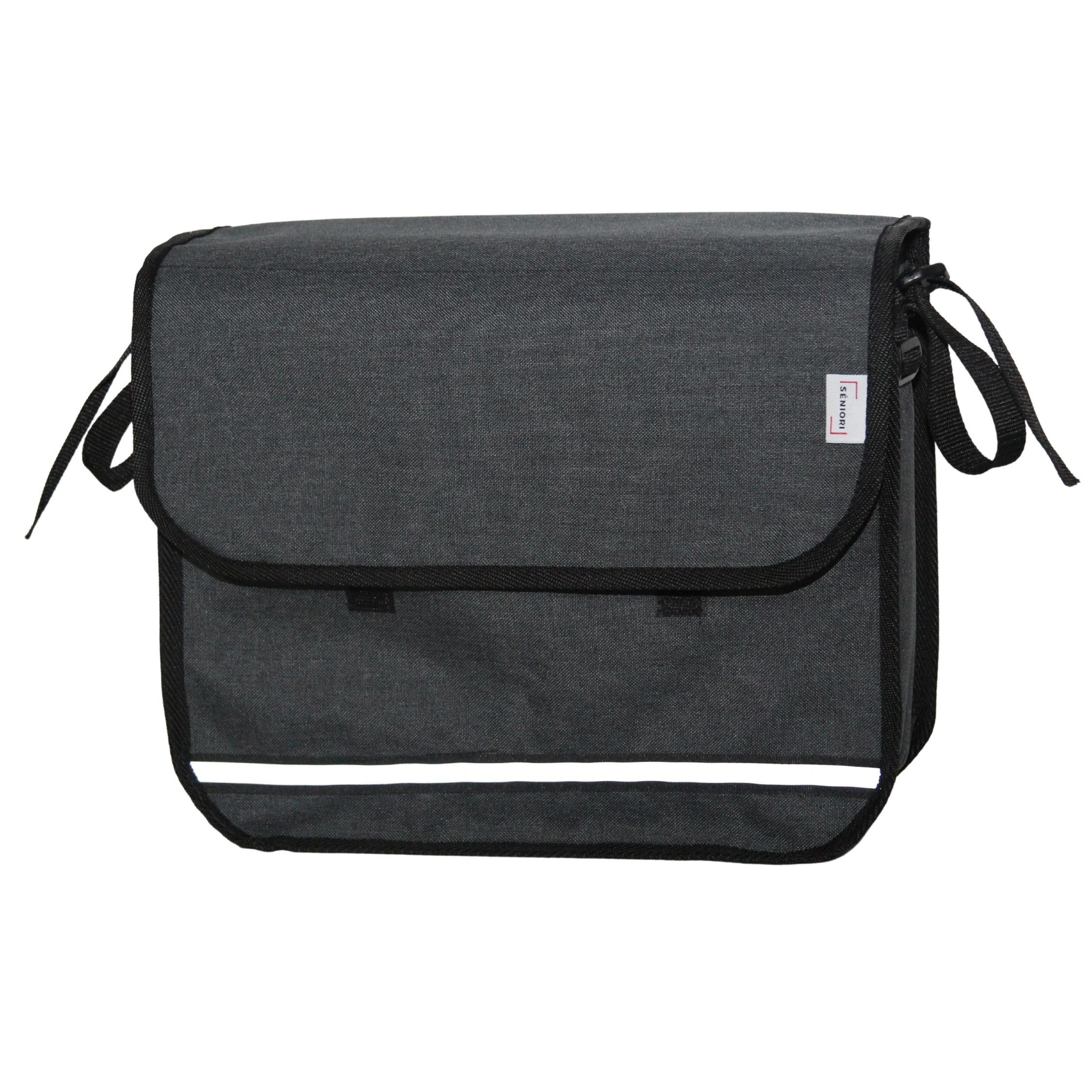 Seniori Aufbewahrungstasche SENIORI Rollator / Rollstuhl Tasche Rollatortasche Rollstuhltasche, 3. Grau_Classic – Bild 2 von 5