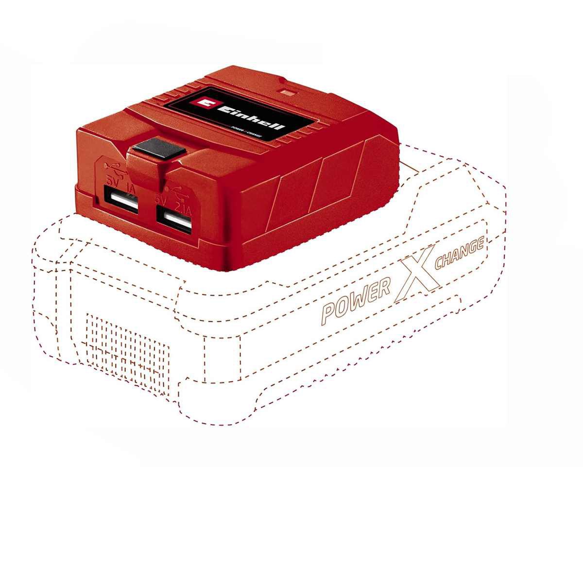 Einhell Einhell USB-Akku-Adapter TC-CP 18 Li USB-Solo für 18 V PXC Akkus Zusatz-Akku