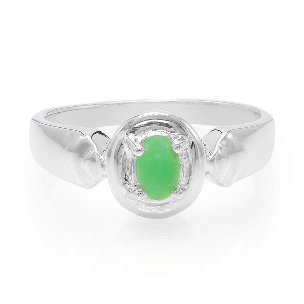 Cavill Solitärring Ring aus Sterlingsilber mit 0,39 ct Chrysopras, ovaler Cabochon (1-tlg)