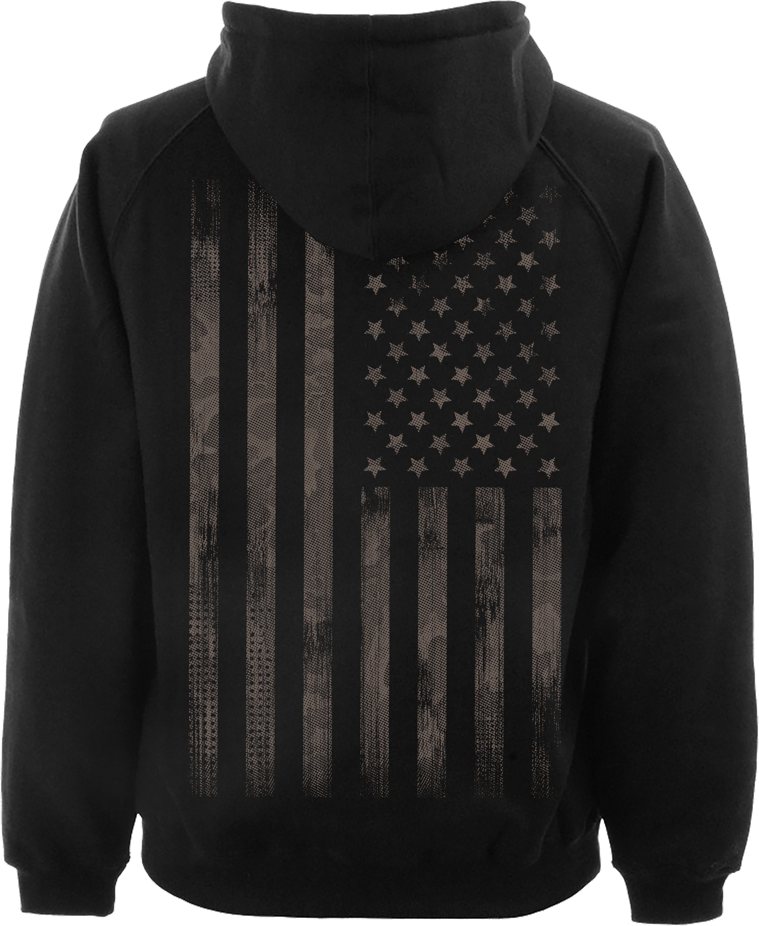Baddery Kapuzenpullover Hoodie: "USA-Flagge" mit Stick-Patch, hochwertiger günstig online kaufen