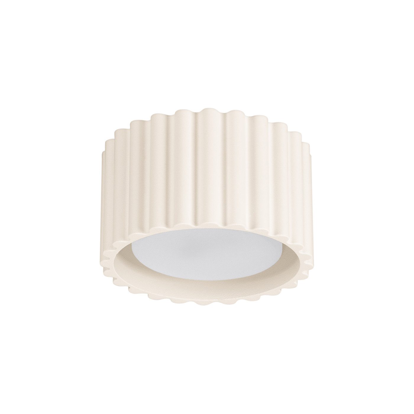 SOLLUX lighting Deckenleuchte Plafond Aura 1 Beige Gx53, Nicht enthalten