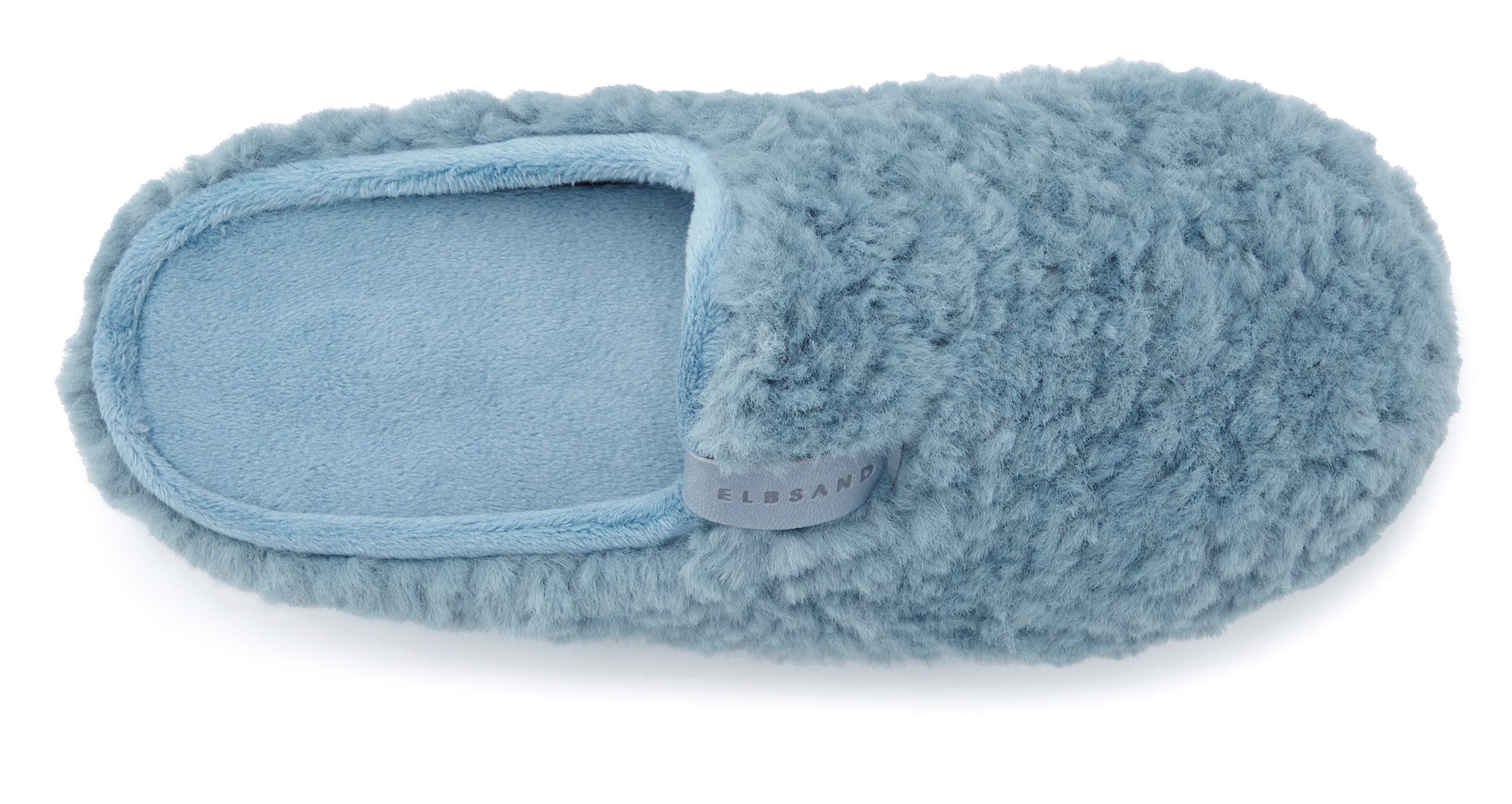 Elbsand Hausschuh Pantolette, Pantoffel, Mule, Sandale, kuscheliges Fellimitat