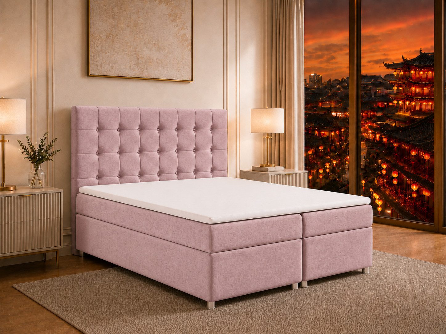Best for Home Boxspringbett Trinity K-9 mit Stauraum & 7-Zonen Komfort – modern & komfortabel (Komplett-Set, 1-St., 140x200 160x200 180x200 200x200 cm), Handwerksqualität, TOP Preis-Leistungs-Verhältnis