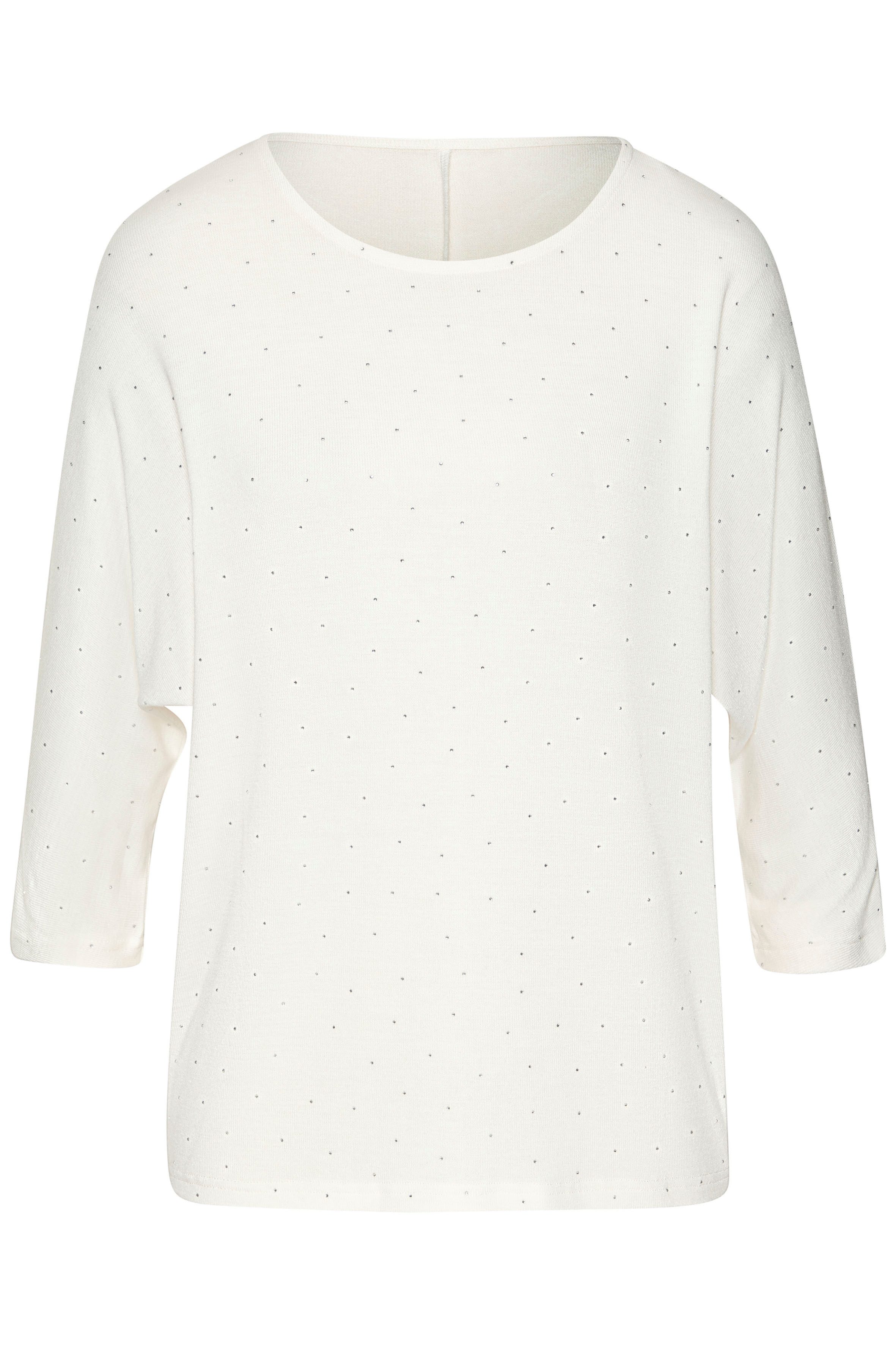 LASCANA Rundhalsshirt mit funkelnden Strass-Steinen aus günstig online kaufen