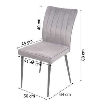 MCW Esszimmerstuhl MCW-K16-6 (Set, 6 St), Bequeme Formgebung, Max. Belastbarkeit pro Stuhl: 140 kg