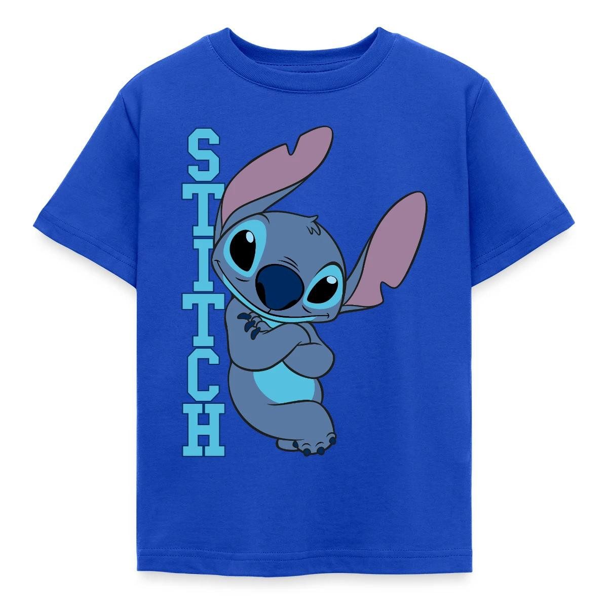 Spreadshirt T-Shirt Lilo & Stitch, Stitch Mit Schriftzug Kinder T-Shirt (1-tlg) Fällt klein aus. Wir empfehlen, eine Größe größer zu bestellen.