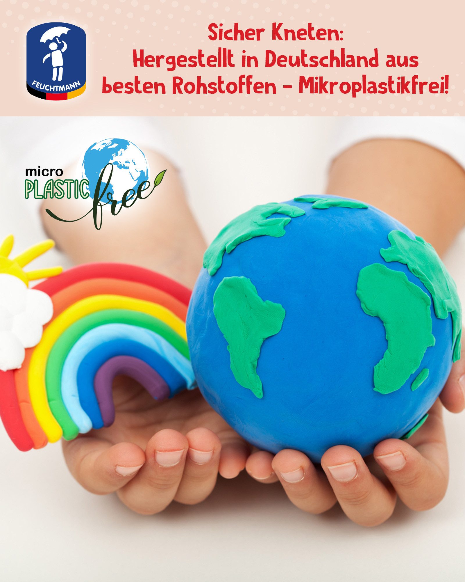 Feuchtmann Knete JUNiORKNET Schwimmknete (1-tlg), vegane und glutenfreie Kinderknete nicht trocknend