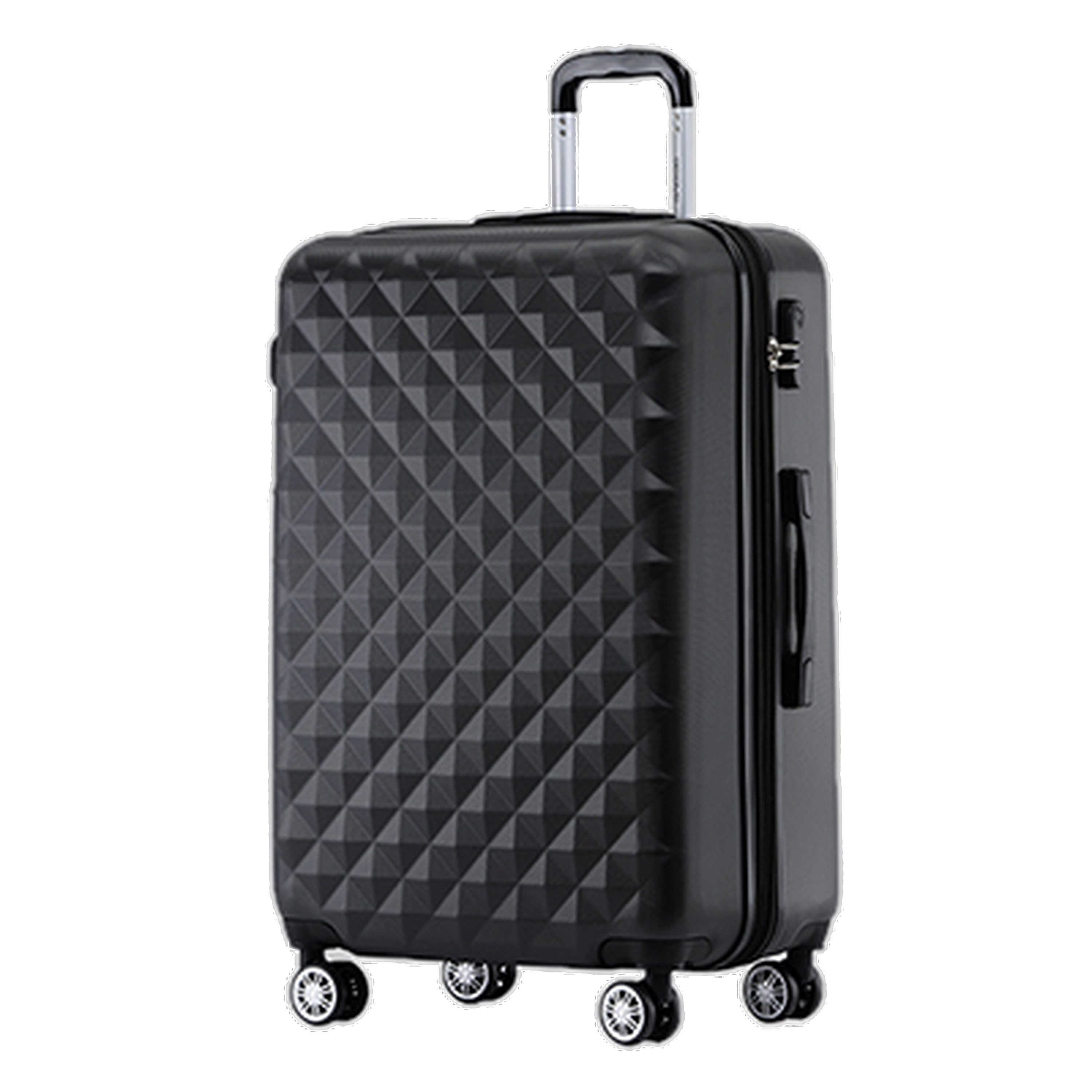 Beibye Hartschalen-Trolley XL 76cm - Light - XL-Volumen - 4 Rollen - Dehnfalte, div. Farben