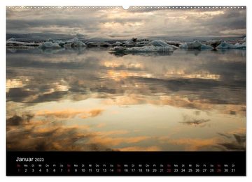 CALVENDO Wandkalender Island - Landschaft und Natur (Premium, hochwertiger DIN A2 Wandkalender 2023, Kunstdruck in Hochglanz)