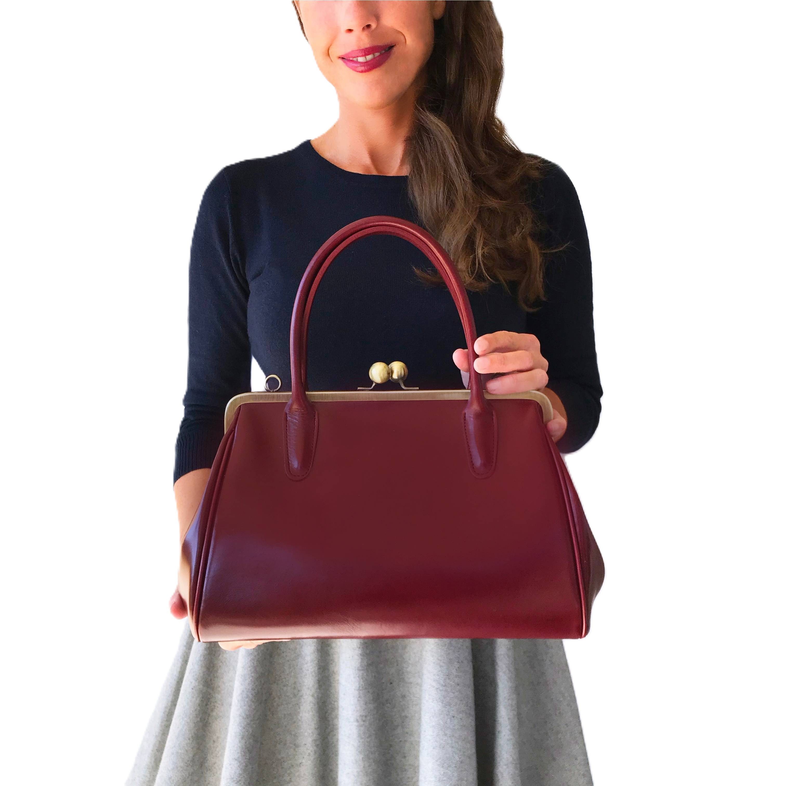 Handtasche Henkeltasche Vintage Ledertasche "Sophie" Schultertasche