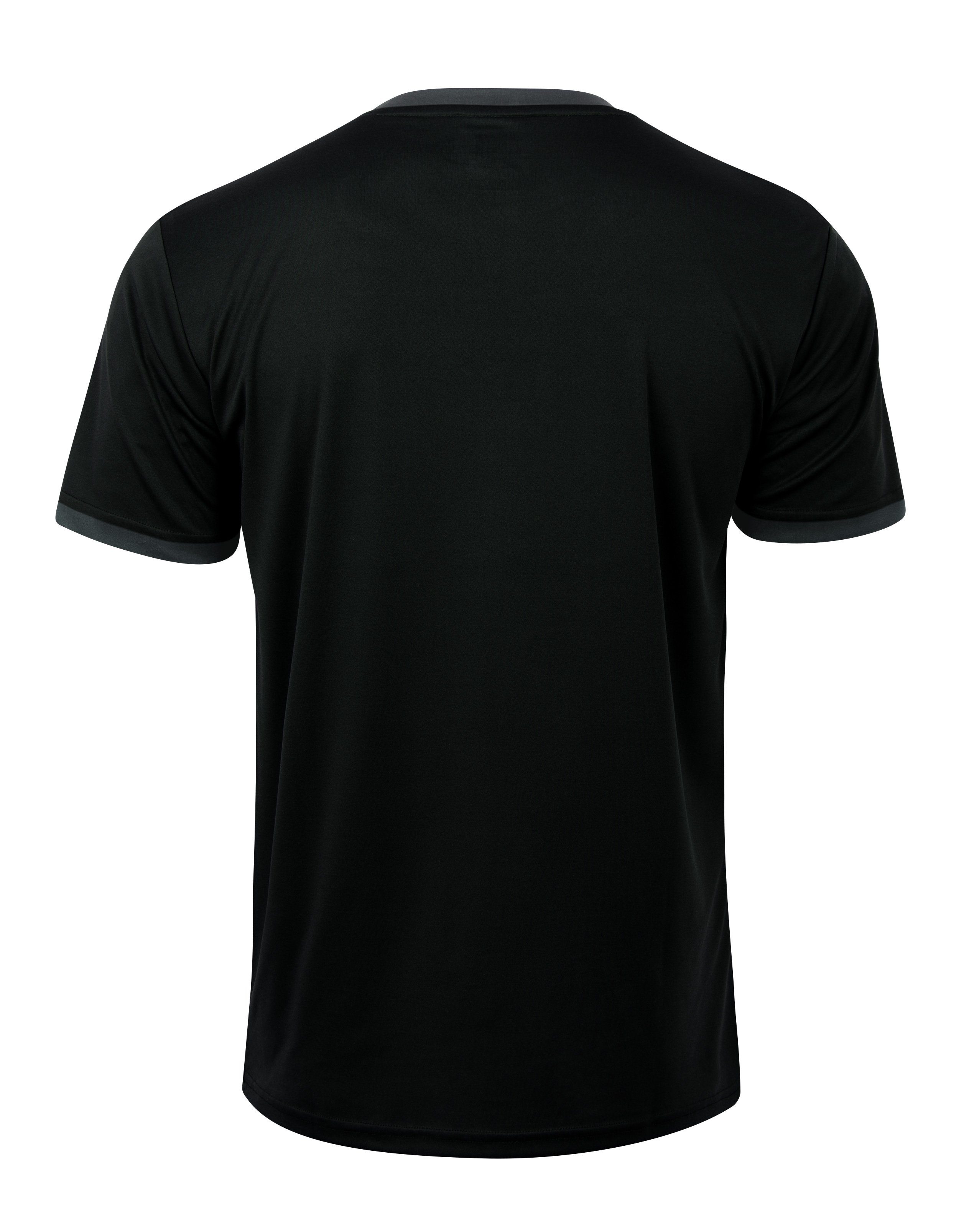 Stark Soul® T-Shirt Trainingsshirt Trikot Sport-Shirt, Kurzarm "Stained"- T-Shirt, Schwarz Herren