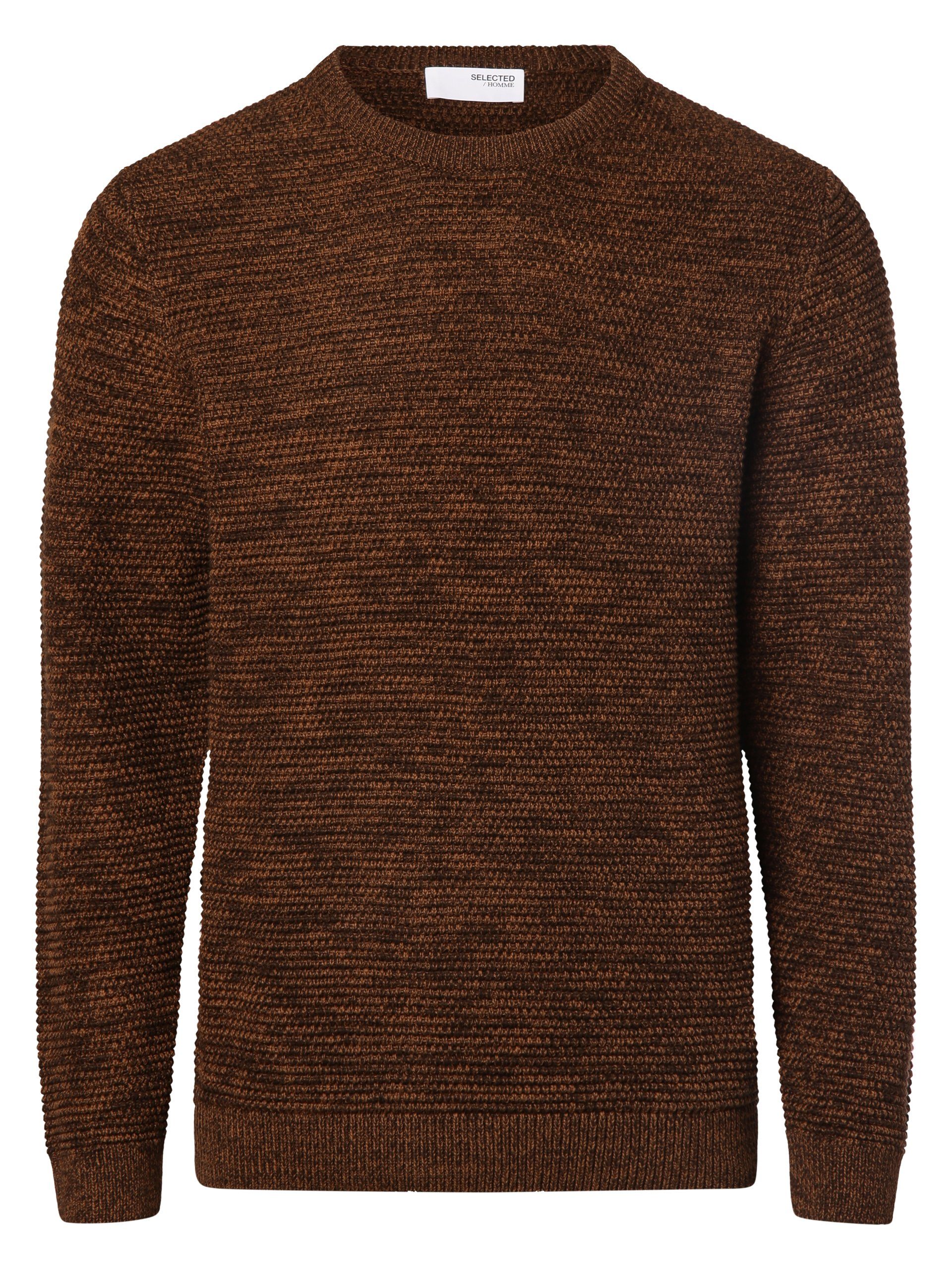 SELECTED HOMME Rundhalspullover SLHVINCE LS KNIT BUBBLE CREW NECK NOOS günstig online kaufen