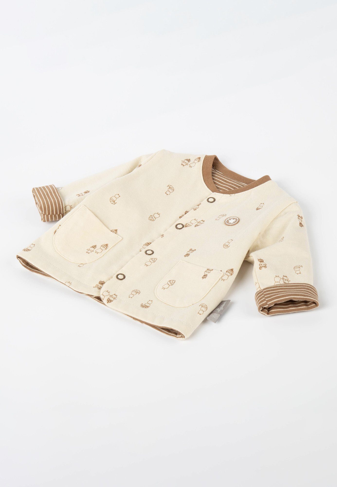 Sigikid Wendejacke (1-St) Baby Jacke Wendejacke braun/beige