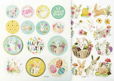 Folia Sticker »Happy Easter«, (38-tlg), 38 Stück