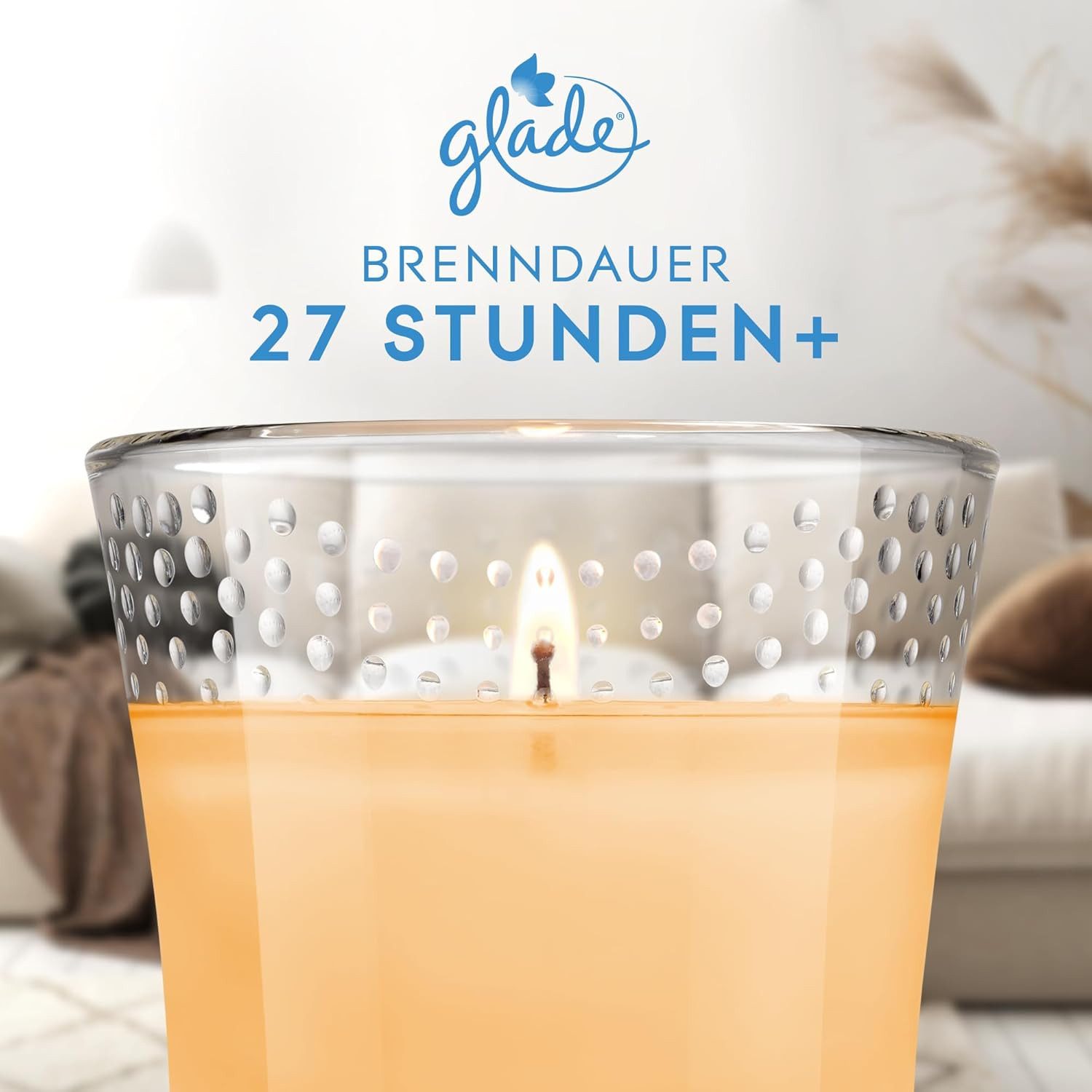 Glade Duftkerze Duft-Kerze Anti-Tabac, 112g