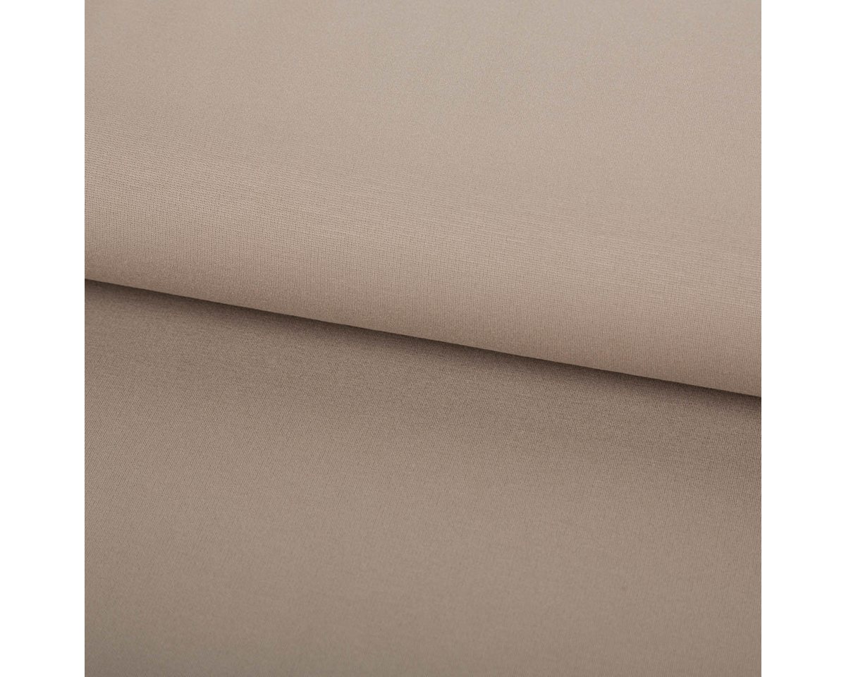 Thumbnail - SCHÖNER LEBEN. Stoff Viskose Romanit Jersey Punta Royal einfarbig taupe 1,5m Breite, atmungsaktiv