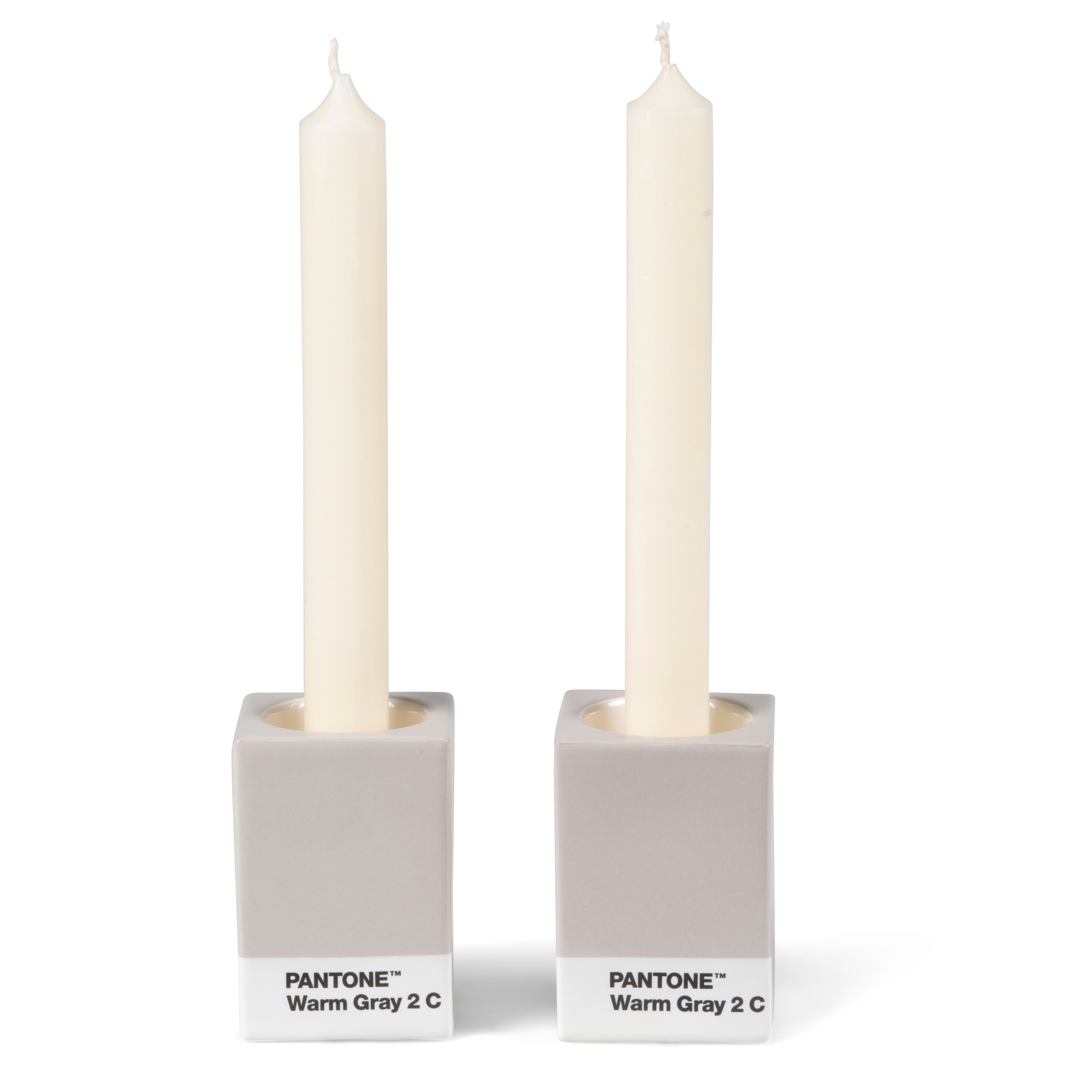 PANTONE Kerzenständer Porzellan, verschiedene Farben und Sets (2 St)