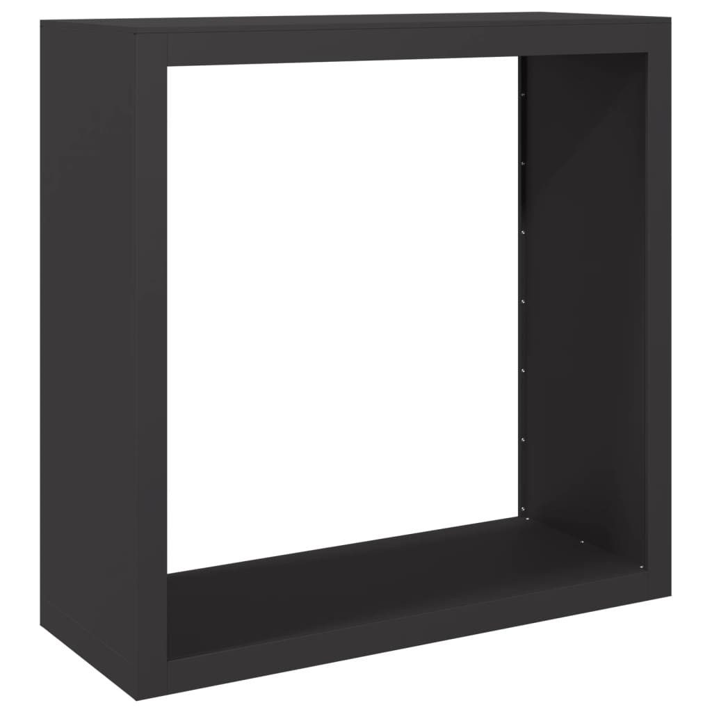 vidaXL Kaminholzregal, Brennholzregal Schwarz 100x40x100 cm günstig online kaufen