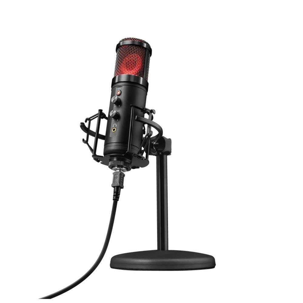 Trust Streaming-Mikrofon GXT 256 Exxo, USB, für Gaming PC, PS4 und PS5, RGB-Beleuchtung