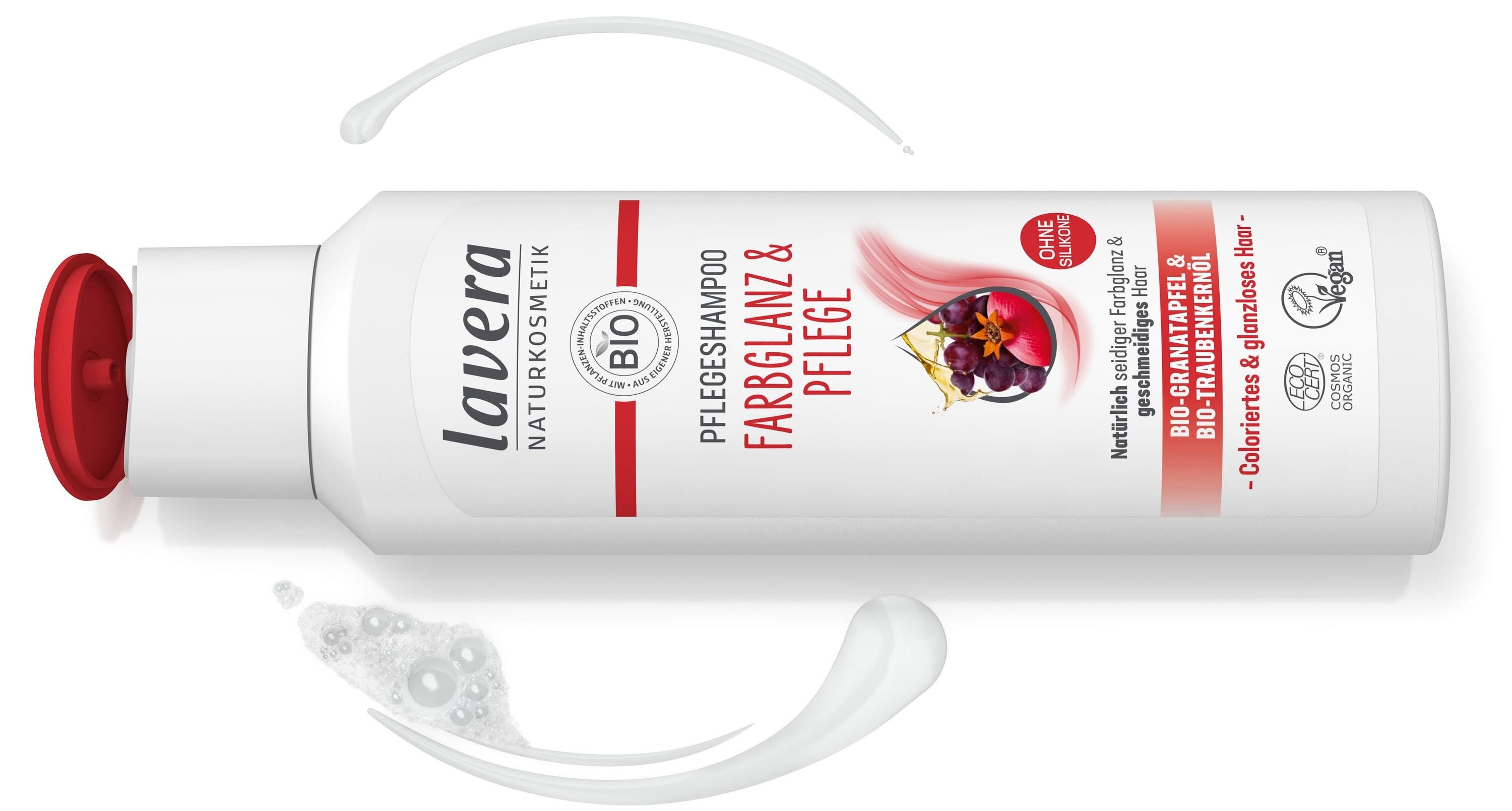 lavera Haarshampoo Pflegeshampoo Farbglanz & Pflege, 1-tlg.