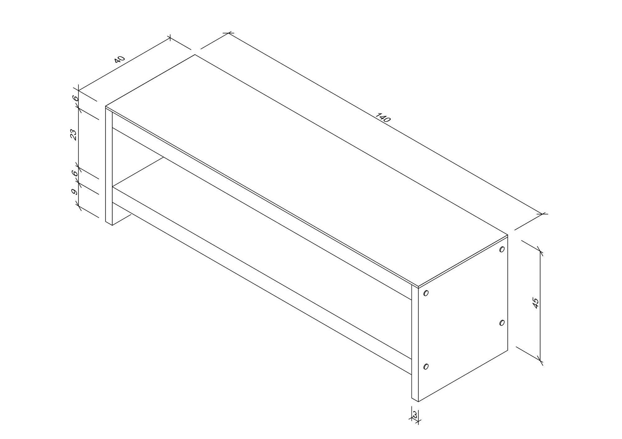 TV-Schrank Decor Skye NOS1510-Fernsehtisch