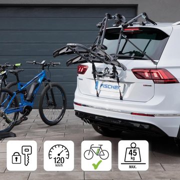 FISCHER Fahrrad Heckfahrradträger Fahrradträger, für max. 2 Räder, E-Bike geeignet
