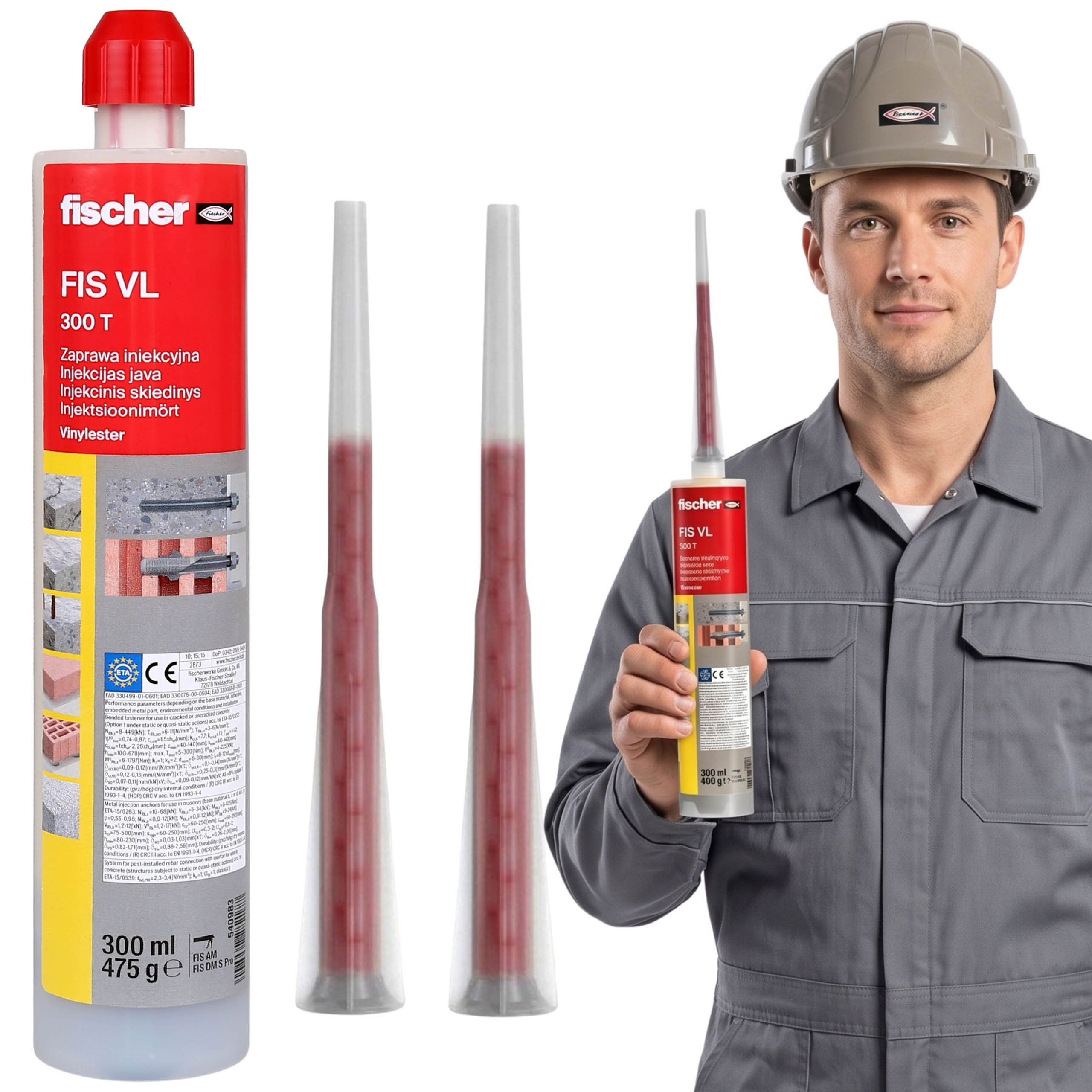 Sarcia.eu Mörtel Fischer Injektionsmörtel FIS VL 300 T, Vinylester, chemischer Anker