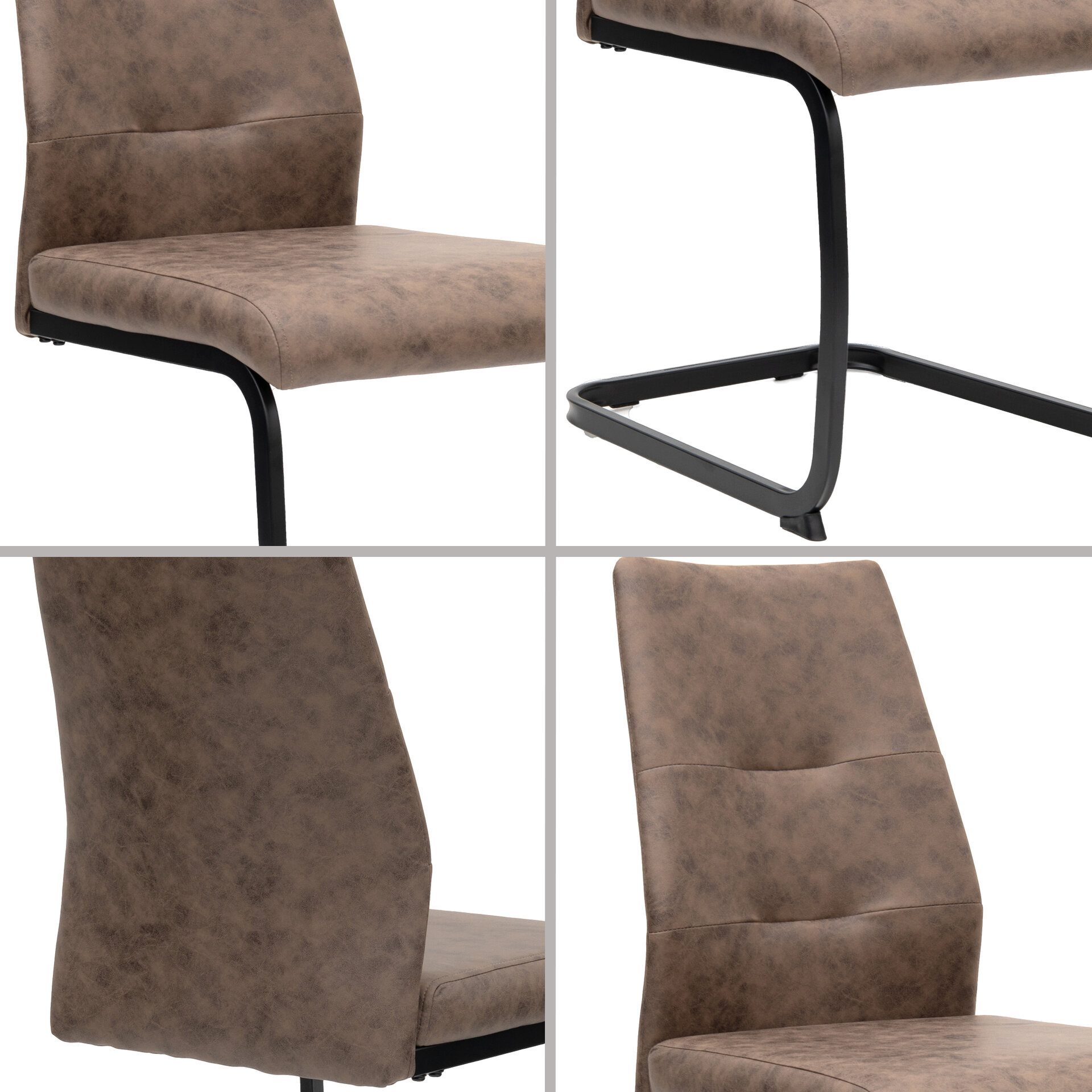 TRISENS Freischwinger Alessio (Stück, 4 St), Schwingstuhl mit robustem Meta günstig online kaufen