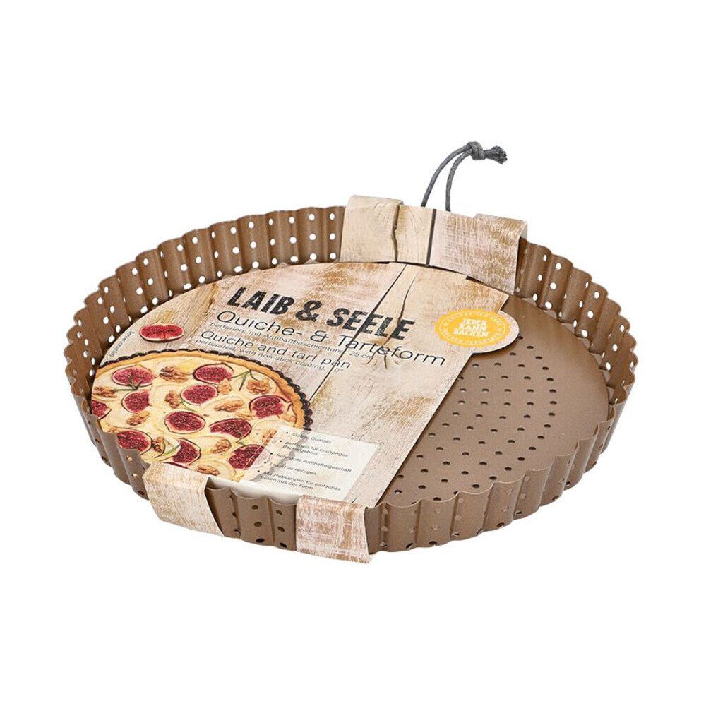 RBV Birkmann Quicheform Quiche- und Tarteform 25 cm champagner, Quiche- und Tarteform, Ø25cm, Karbonstahl, beige