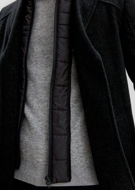 s.Oliver Langmantel Tweed-Mantel mit herausnehmbarem Insert herausnehmbares Futter