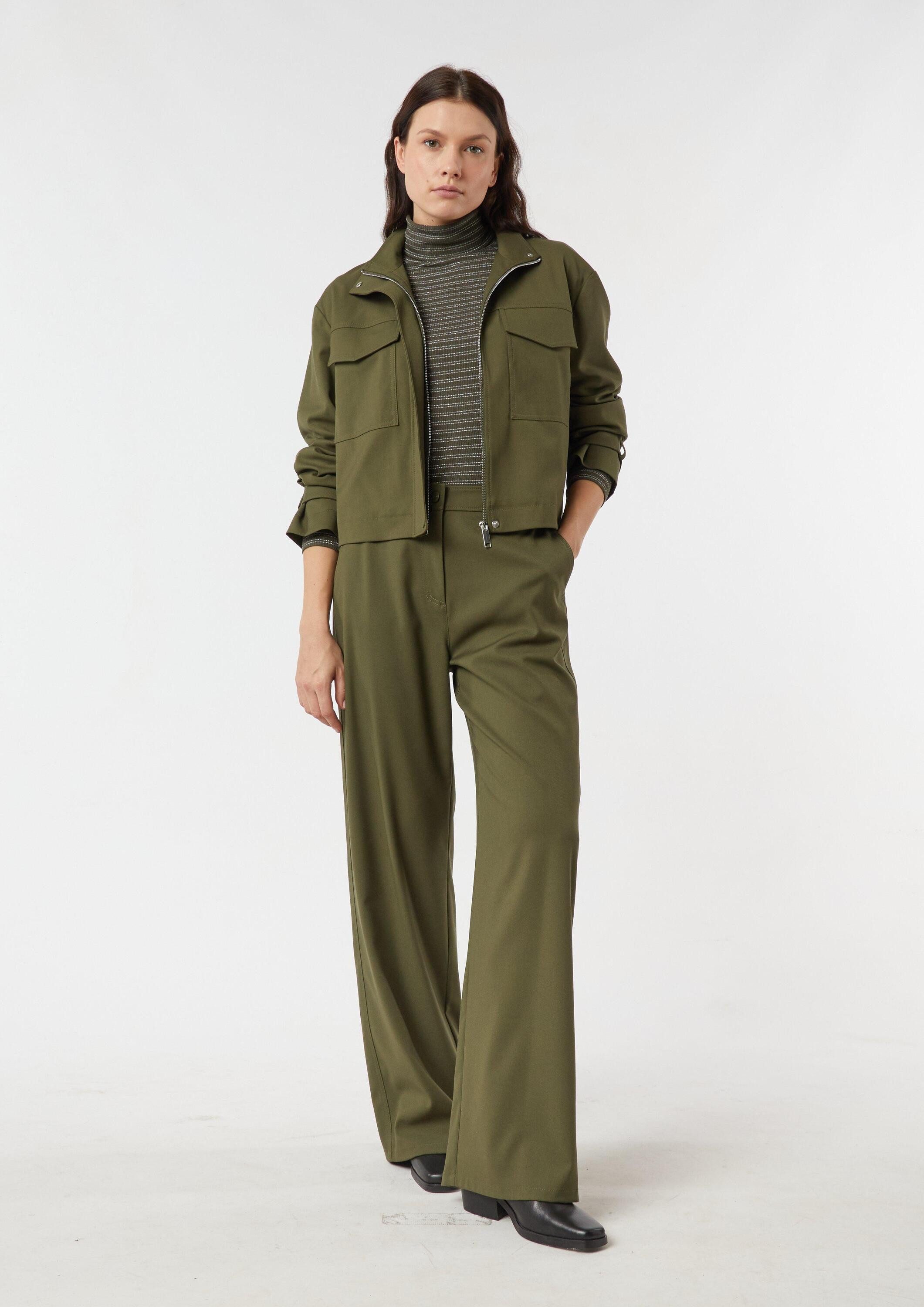 comma Chinos Hose Modische Hose mit weitem Bein günstig online kaufen