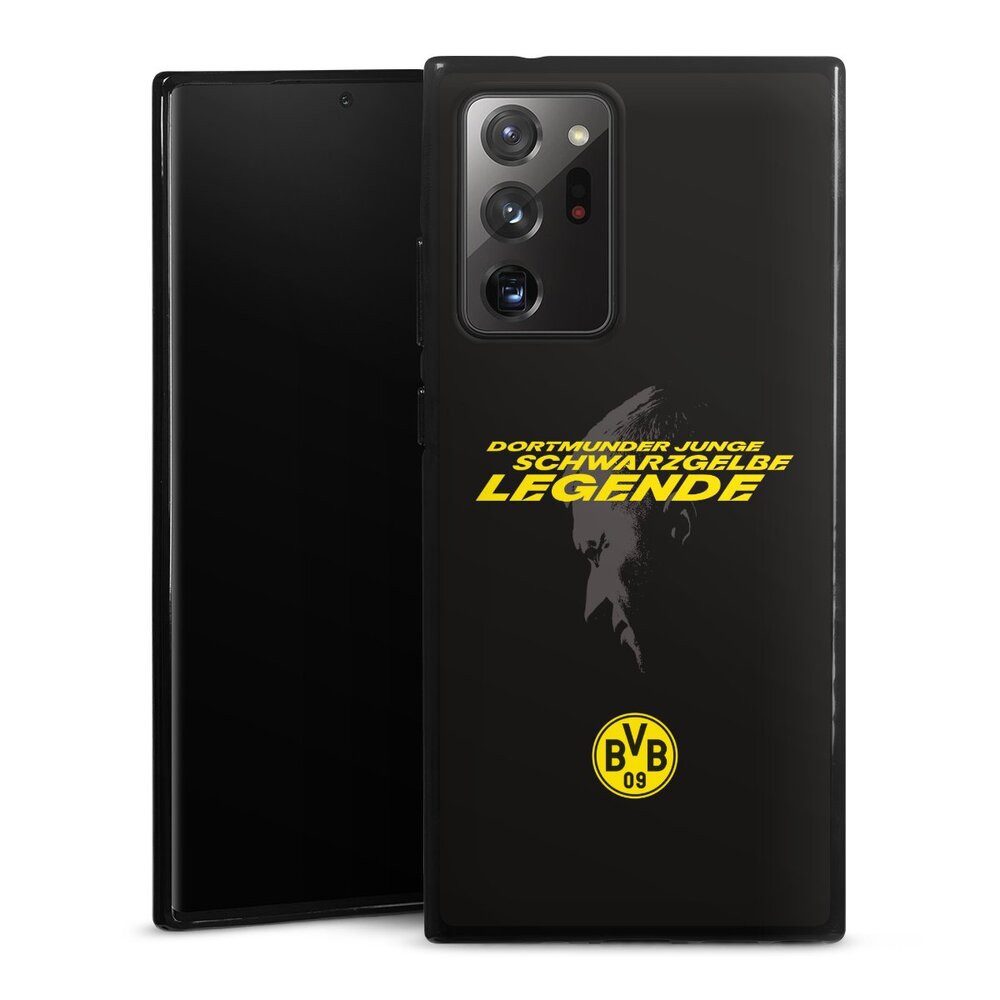 DeinDesign Handyhülle Marco Reus Borussia Dortmund BVB Danke Marco Schwarzgelbe Legende, Samsung Galaxy Note 20 Ultra Silikon Hülle Bumper Case